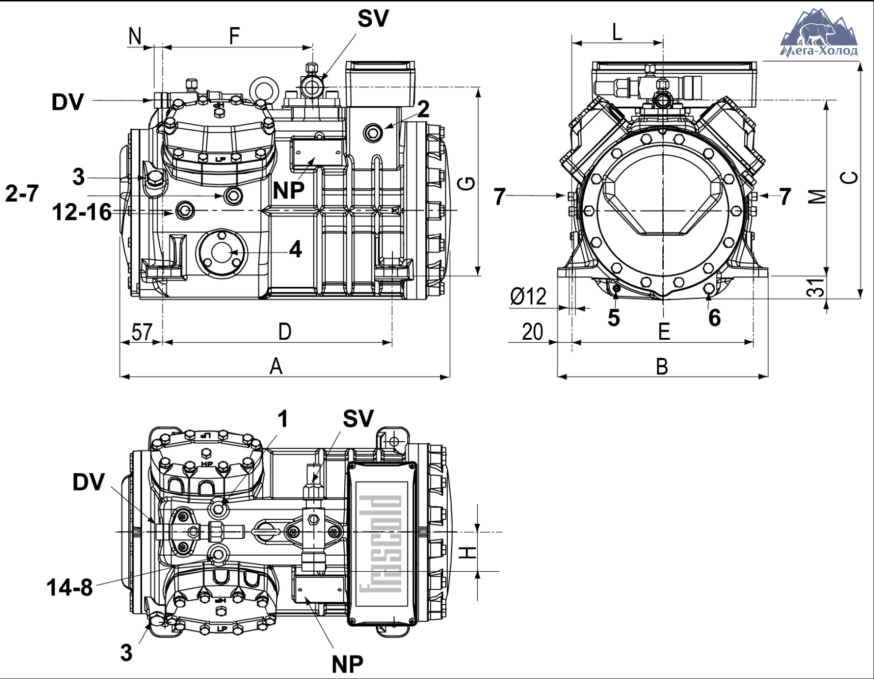 схема Frascold Q7-36.1