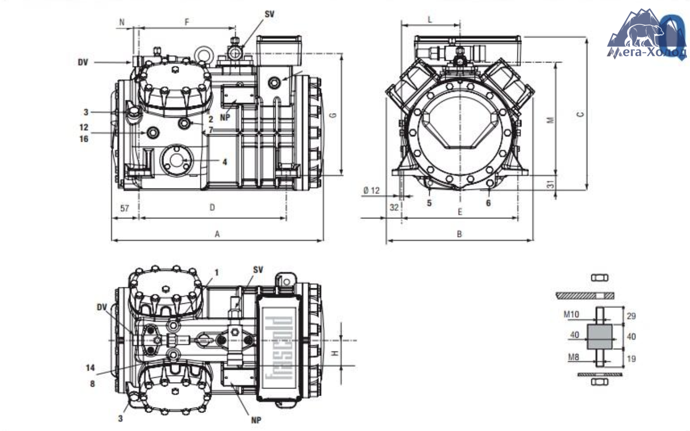 схема Frascold Q5-36.1Y