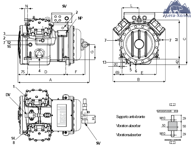 схема Frascold S10-39Y