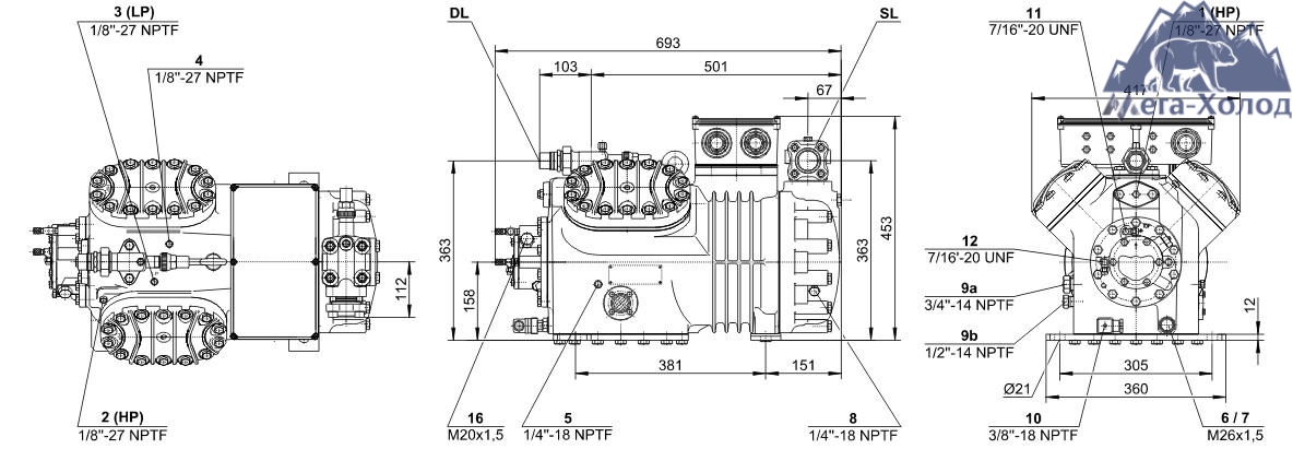 схема Bitzer 4J-13.2Y