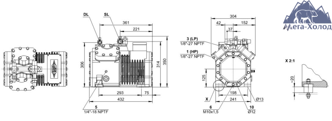 схема Bitzer 4fc-3.2y
