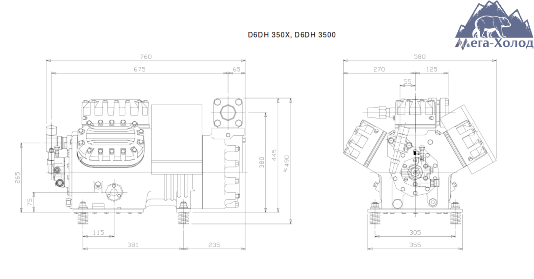 Схема Copeland D6DH5-350X